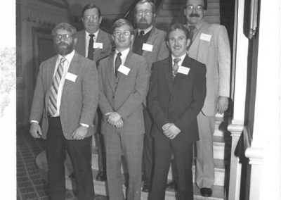 The team from Pleasant Valley School District attending the first LEAP statewide leadership conference at the old Bellevue-Stratford Hotel in the fall of 1985.