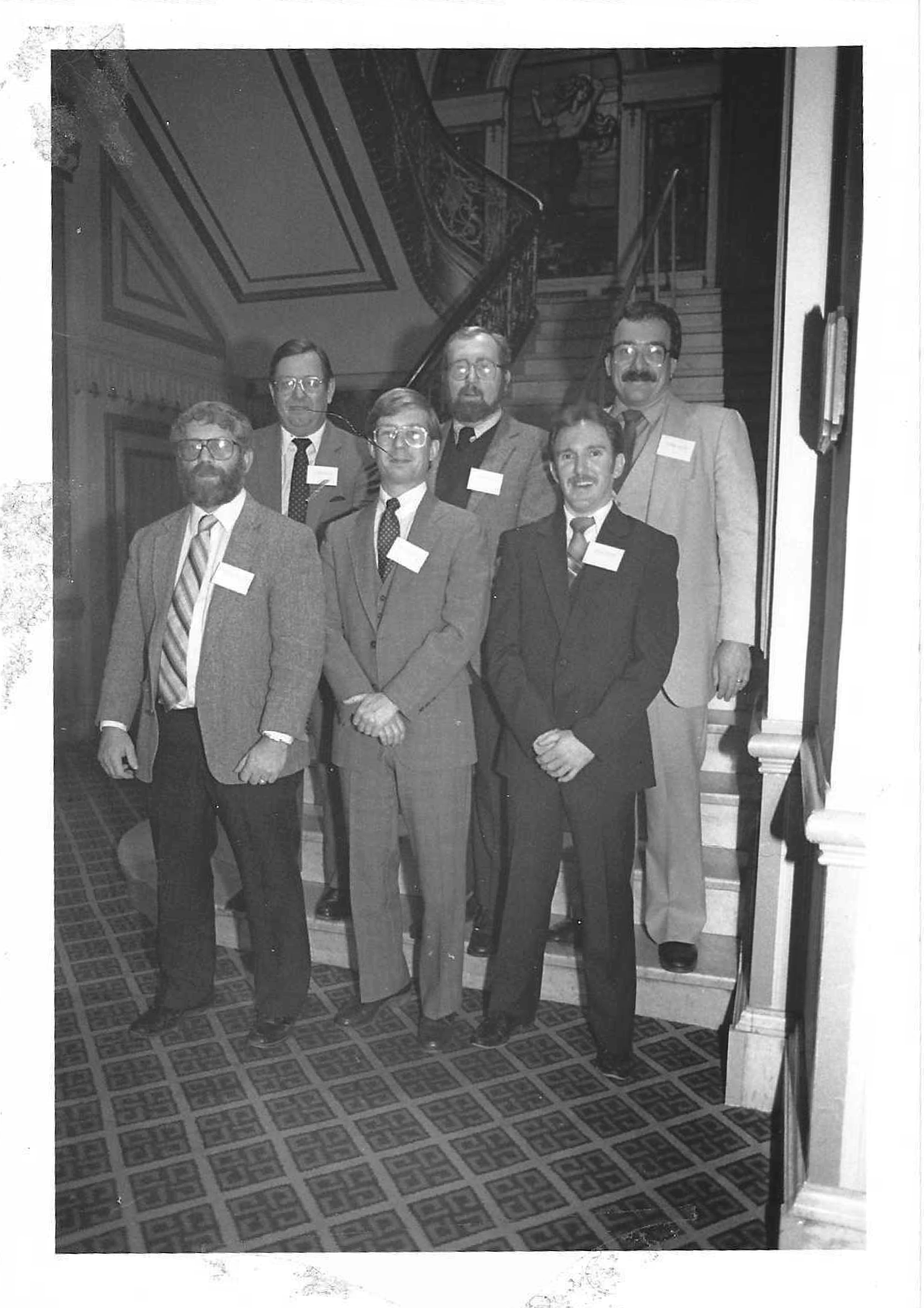 The team from Pleasant Valley School District attending the first LEAP statewide leadership conference at the old Bellevue-Stratford Hotel in the fall of 1985.
